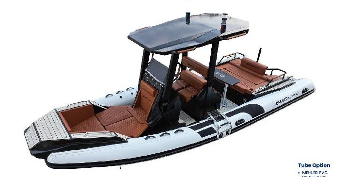 Aluminum RIB deck arrangement
